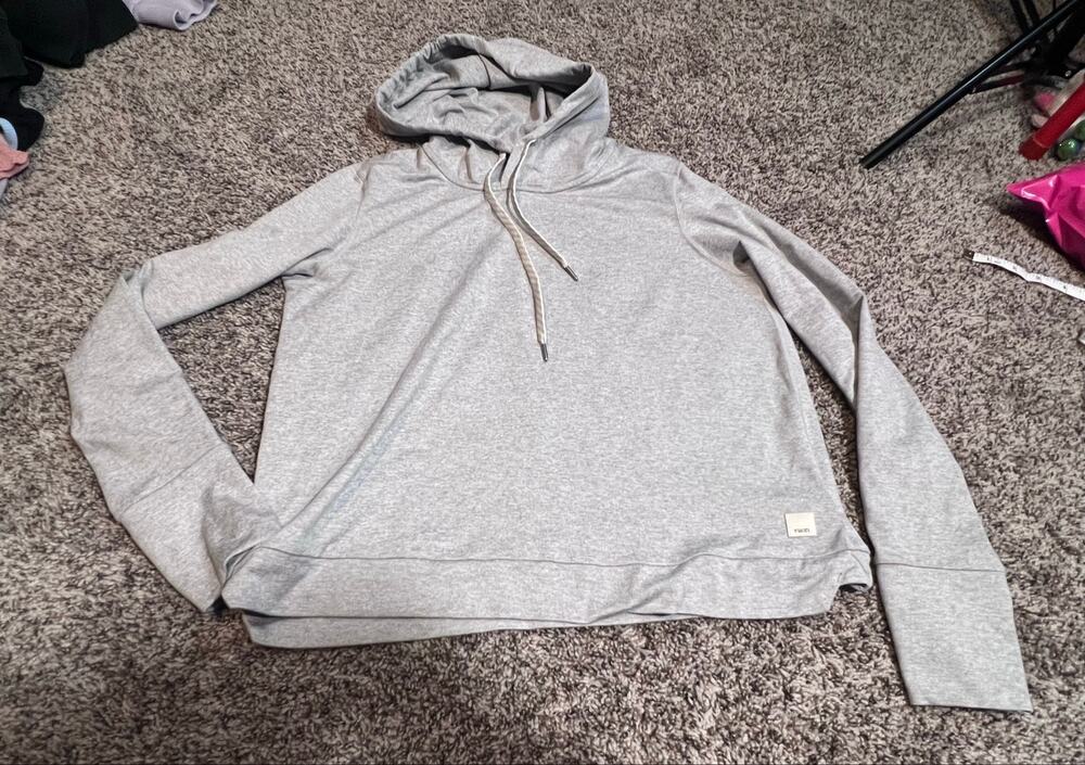 grey Vuori Halo Essential Hoodie